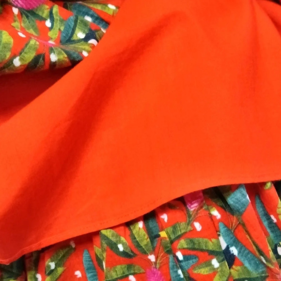 Farm Rio Tucano Paradise Midi Skirt Red Multi Small NWT - Picture 12 of 15